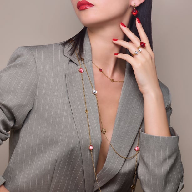 M&eacute;dicis Gold Plated Ring BACCARAT