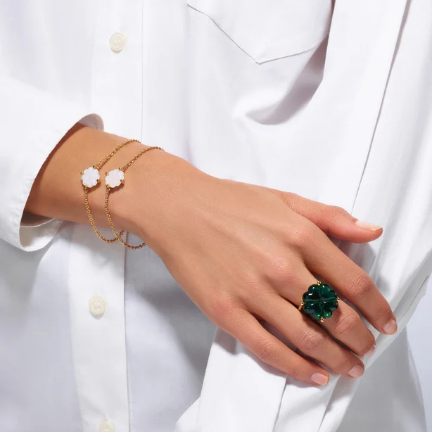 Trèfle Gold Plated Ring BACCARAT