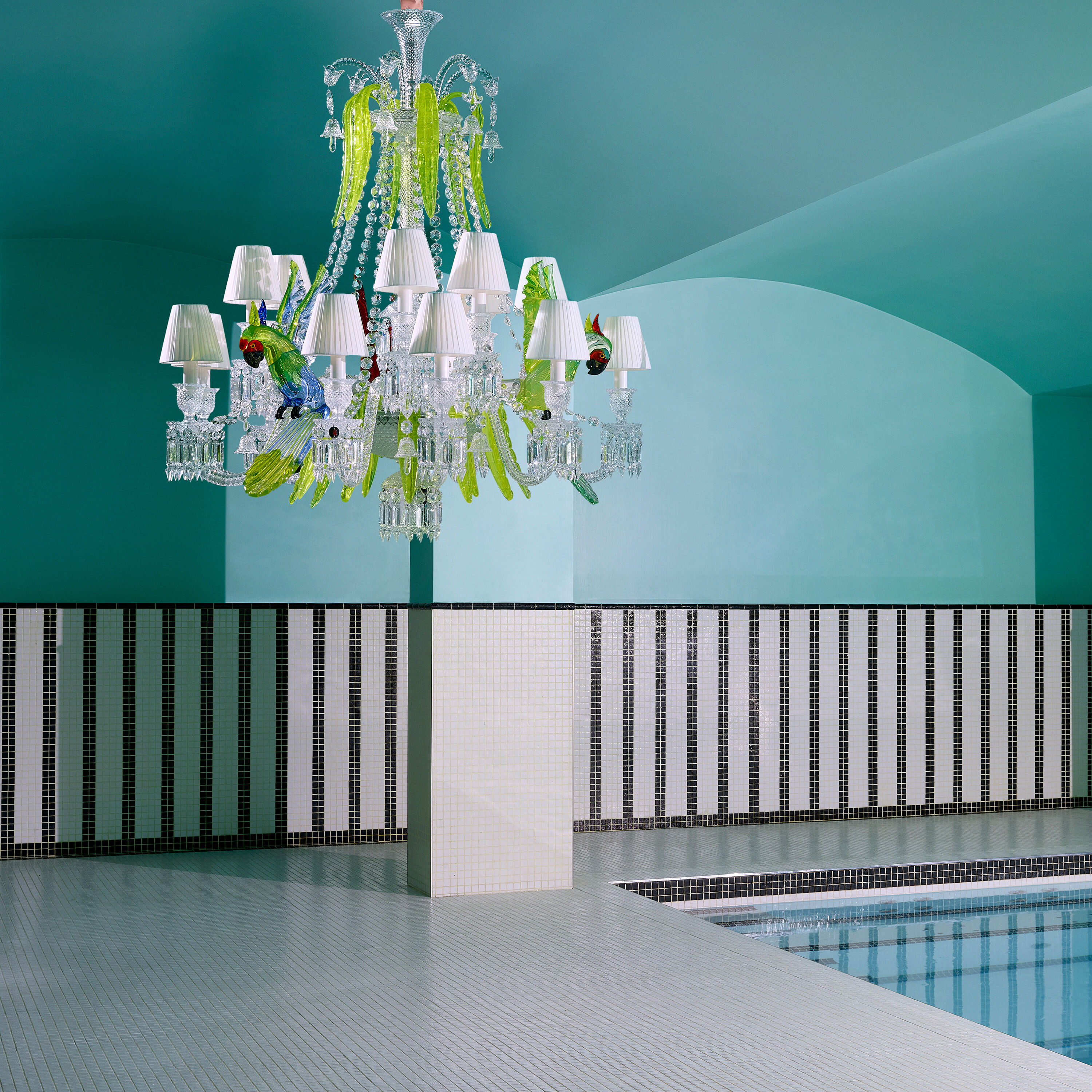 【新品未使用】Baccarat バカラ鸚鵡 étrange Zénith Parrots Chandelier (15L) | Baccarat United States