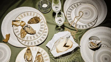 Arcadia Gold & Platinum Deep Plates BACCARAT