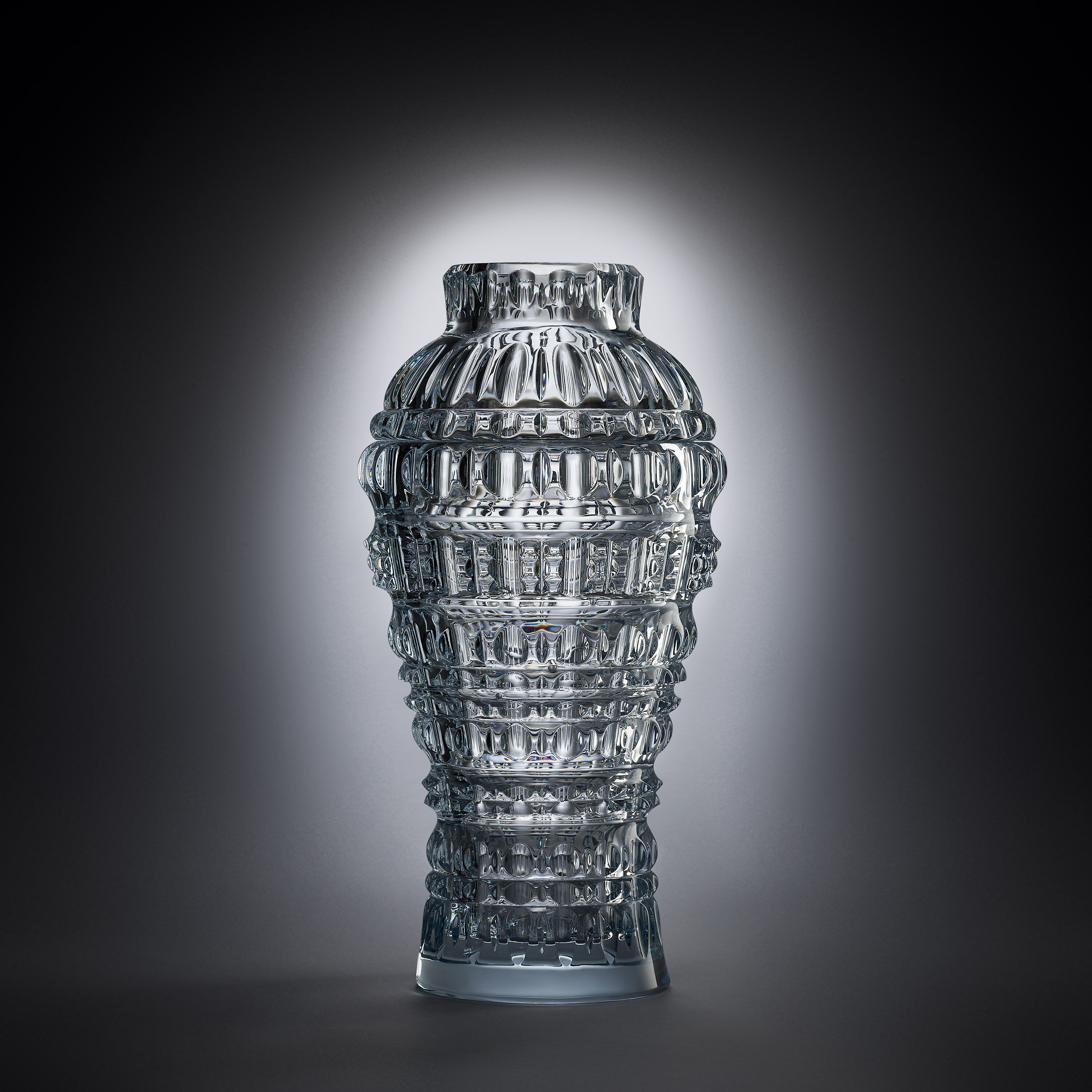 Baccarat クリスタル花瓶 ストライプデザイン New Antique Amphora Vase | Baccarat United States