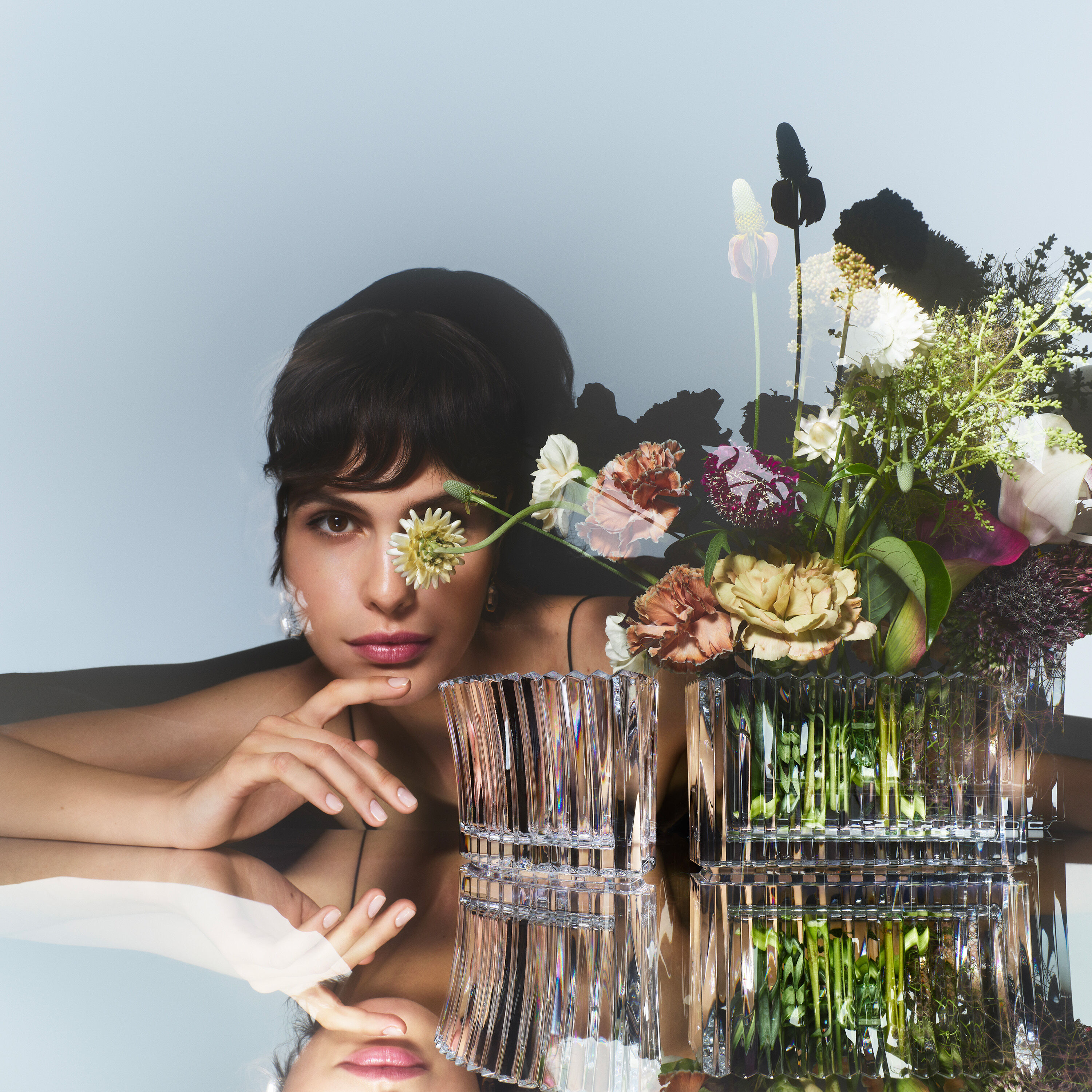 Baccarat - □新品同様□ Baccarat バカラ ミルニュイ フラワー