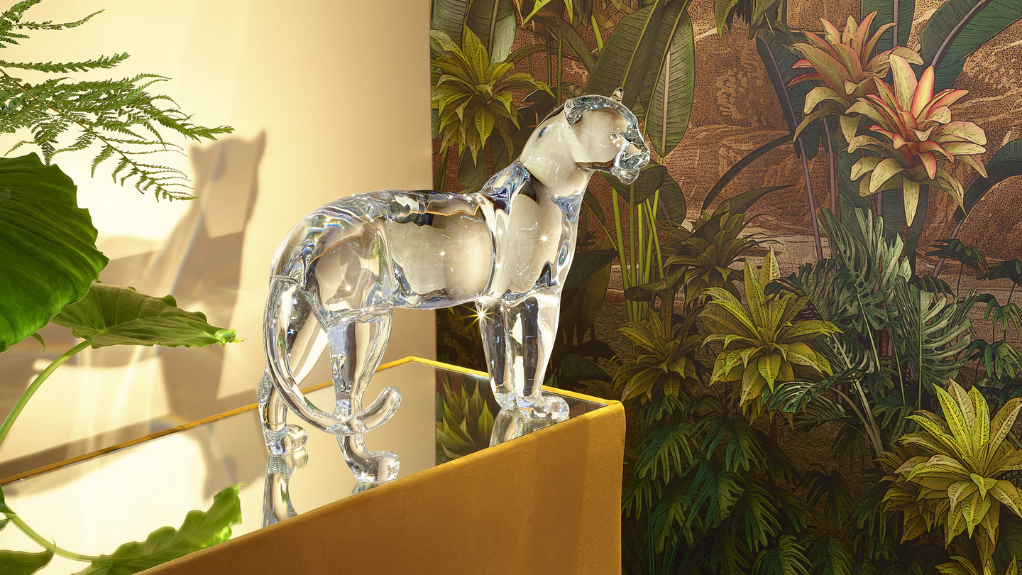 Sculpture Grande Panth&egrave;re BACCARAT