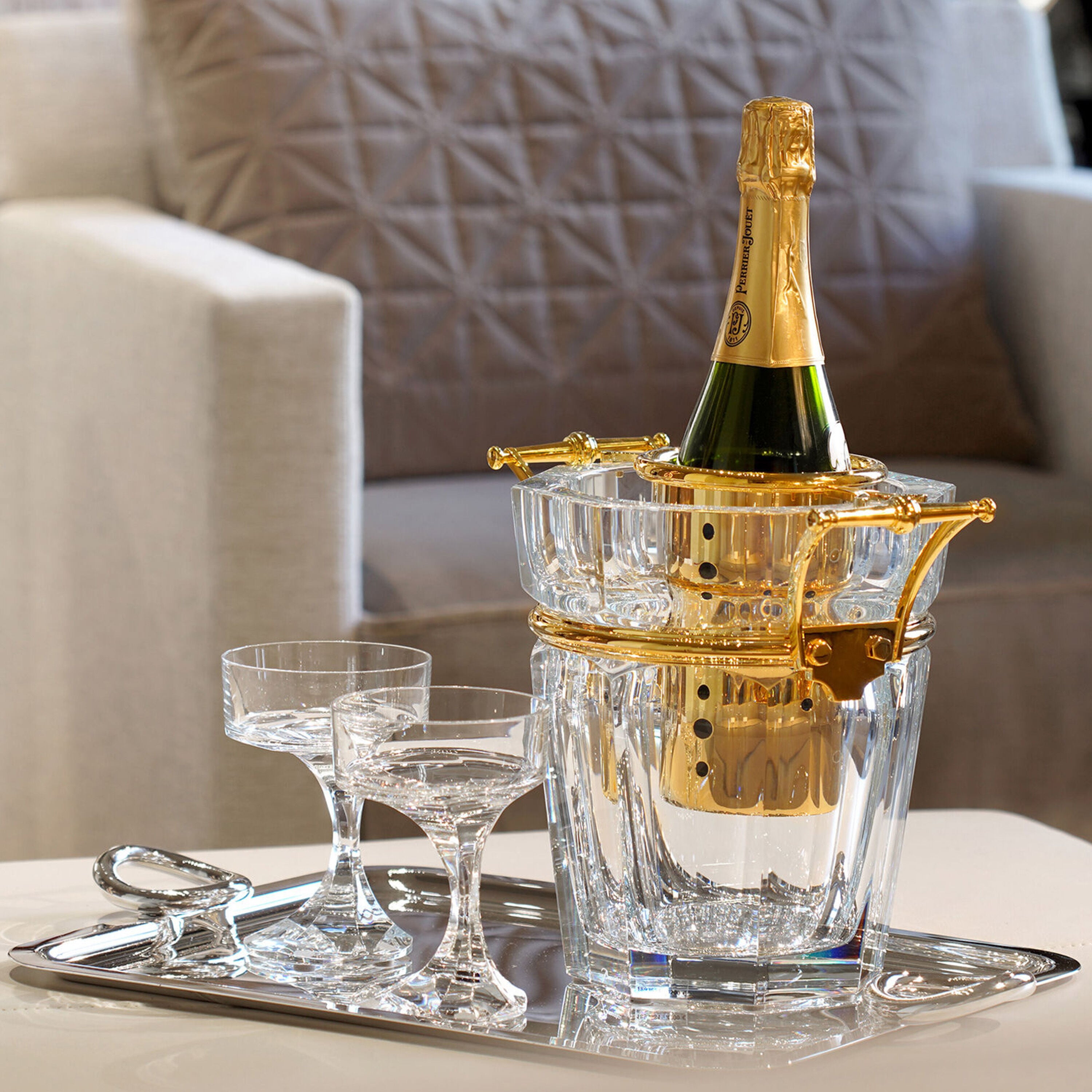バカラ（Baccarat)シャンパンクーラー Harcourt Champagne Cooler | Baccarat United States