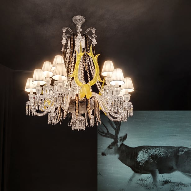 Lustre Étrange Zénith Cerfs (15L) BACCARAT