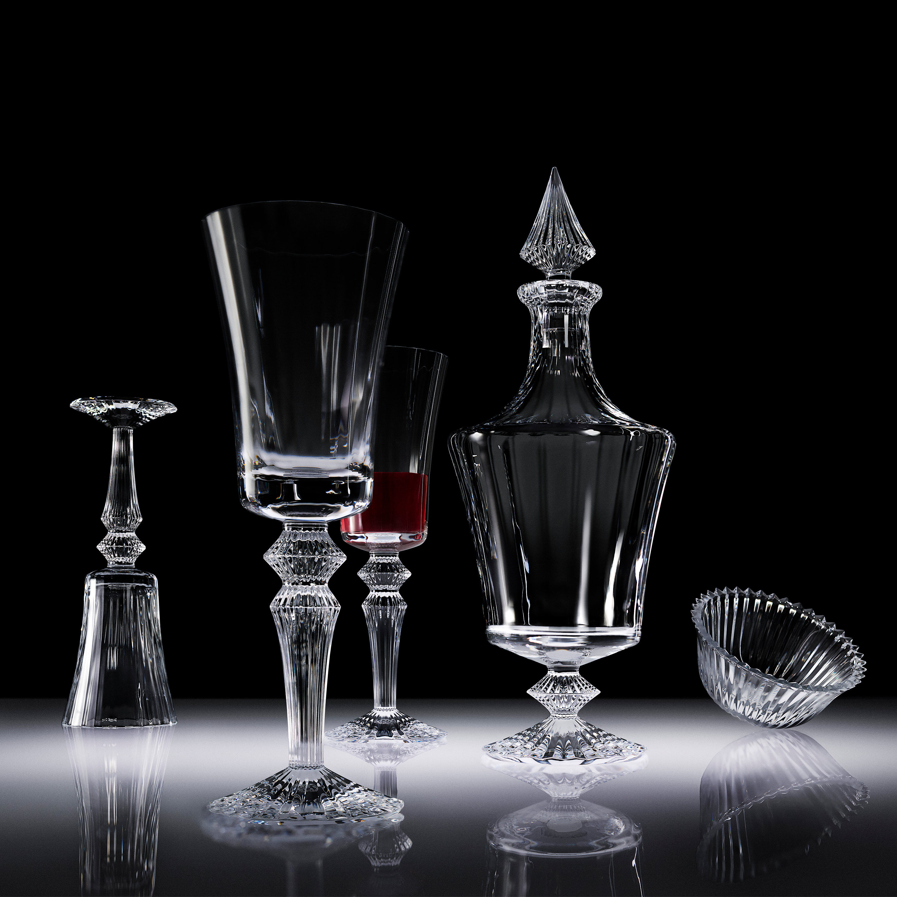 お手軽価格で贈りやすい Mille Nuits Glass | Baccarat United States 花瓶・フラワースタンド