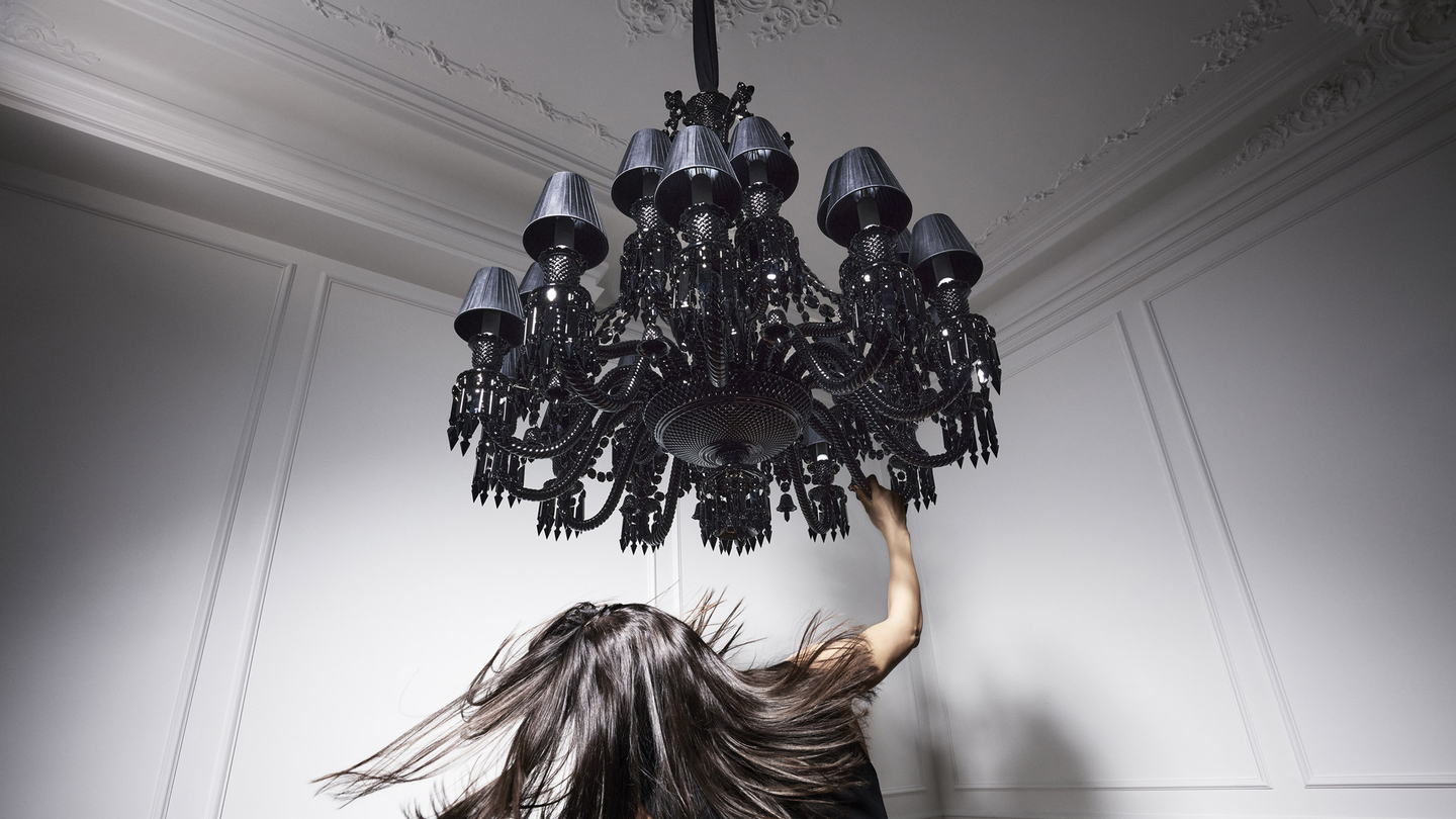 Z&eacute;nith Chandelier Black (24L) BACCARAT