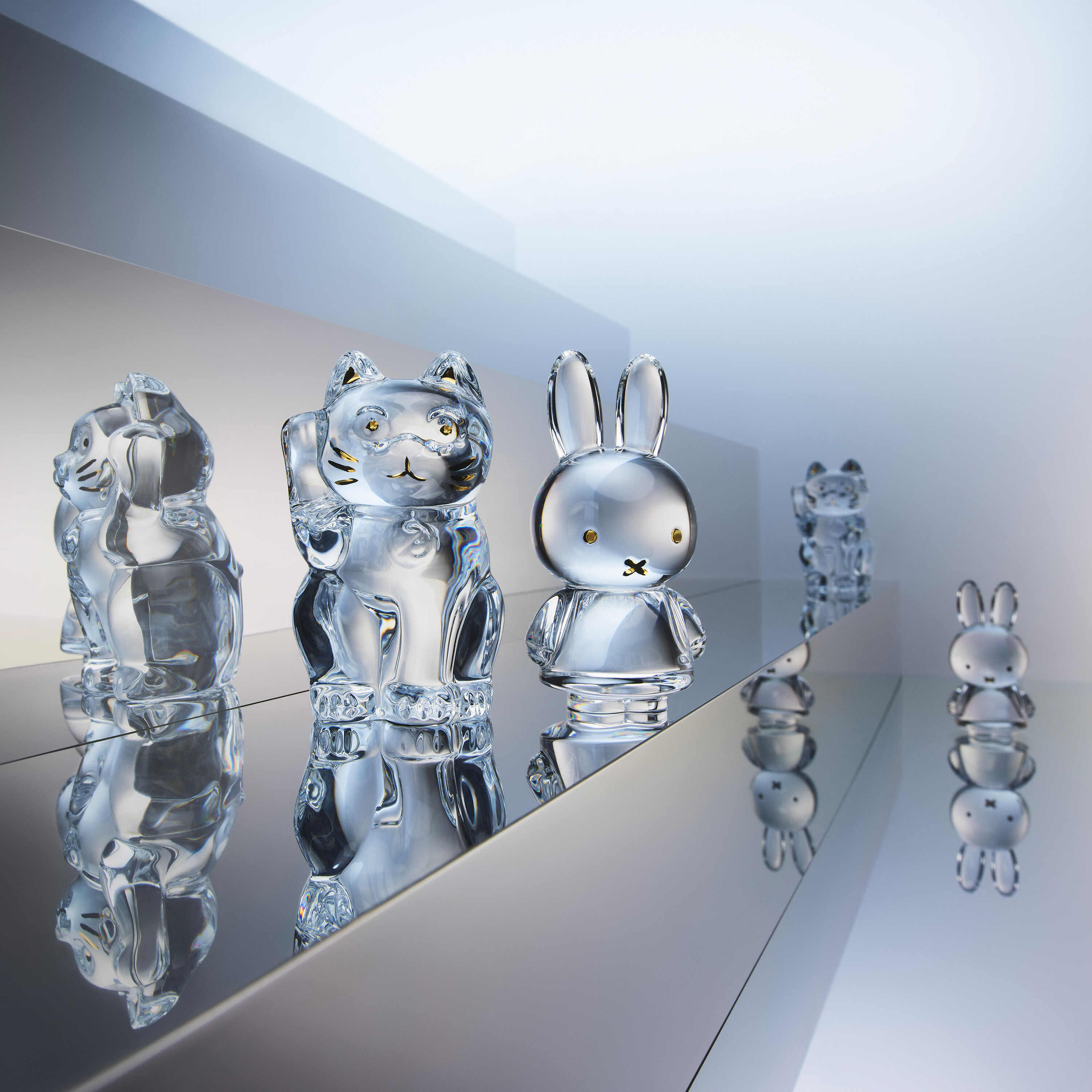 Baccarat miffy クリスタルガラスフィギュア バカラ クリスタルフィギュア ミッフィー Miffy Bunny Sculpture Clear