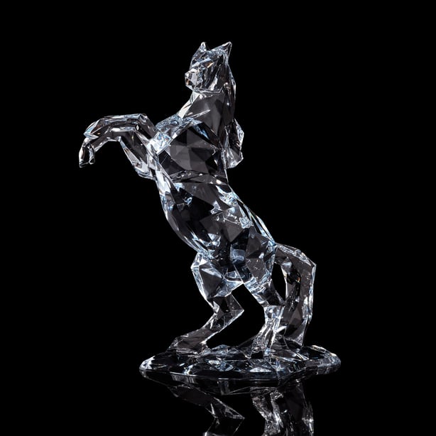 Polygon Pegasus Horse Sculpture BACCARAT