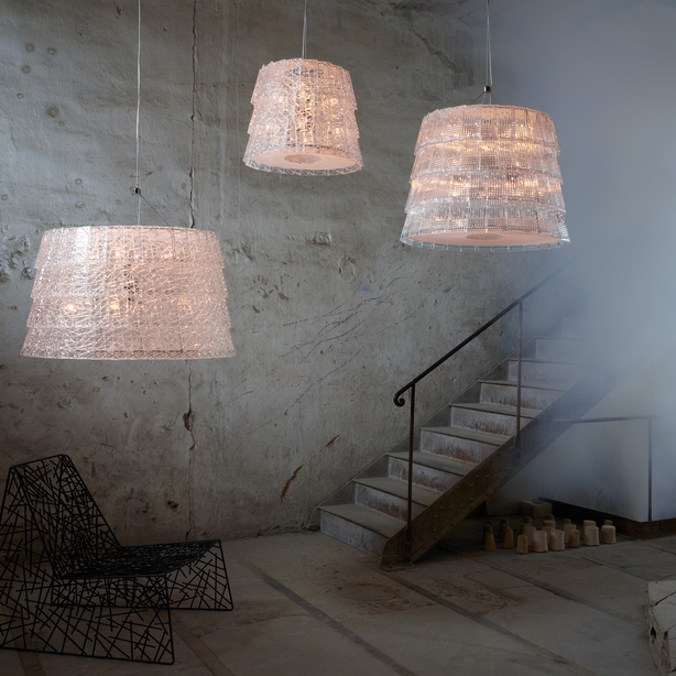 Tuile de Cristal Chandelier Frozen L BACCARAT