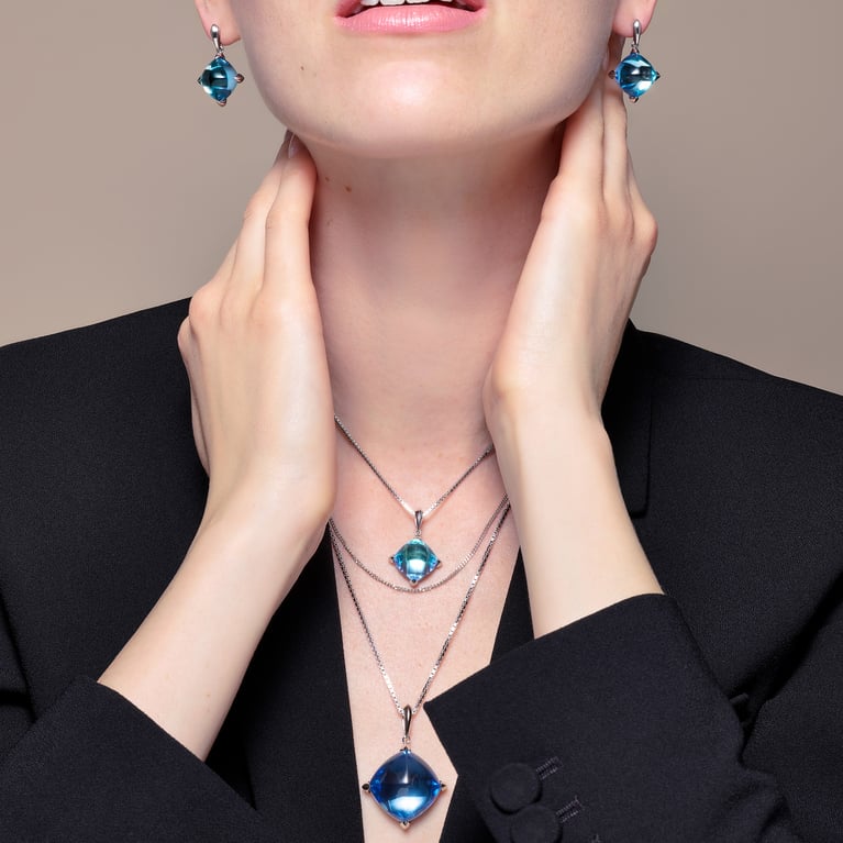 Boucles d'Oreilles M&eacute;dicis Argent BACCARAT