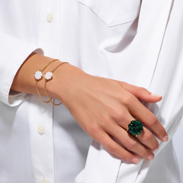 Tr&egrave;fle Gold Plated Ring BACCARAT