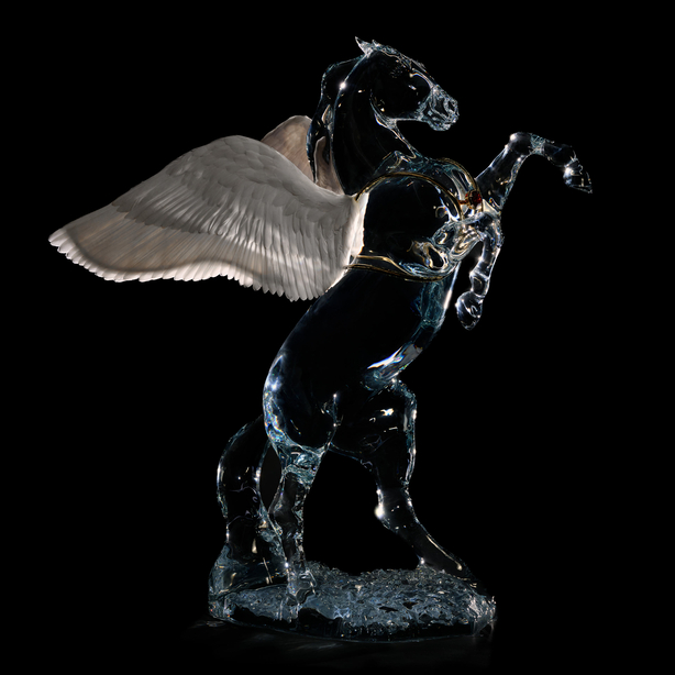 Sculpture Cheval Olympus Pegasus BACCARAT