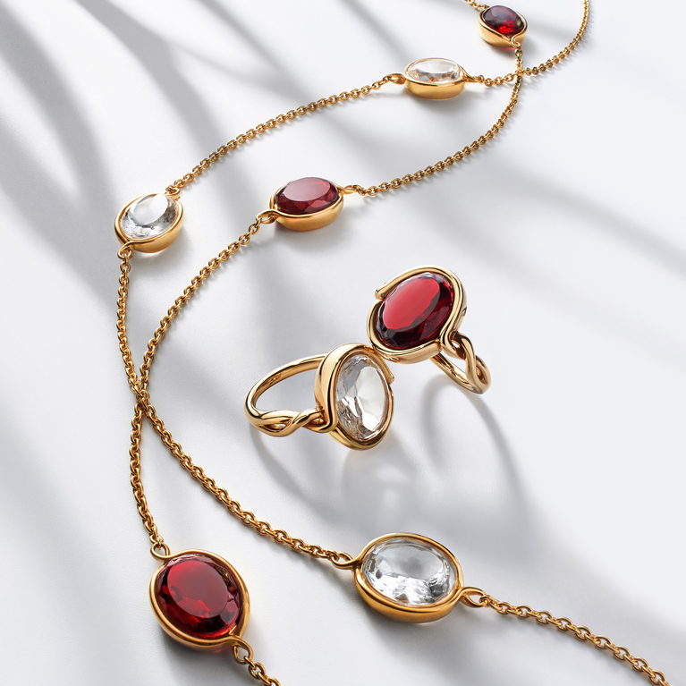 Crois&eacute; Gold Plated Ring BACCARAT