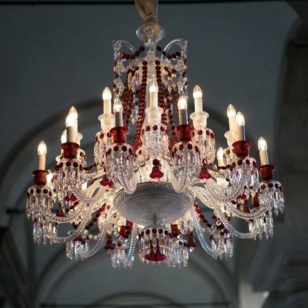 Zénith Chandelier Red (24L) BACCARAT