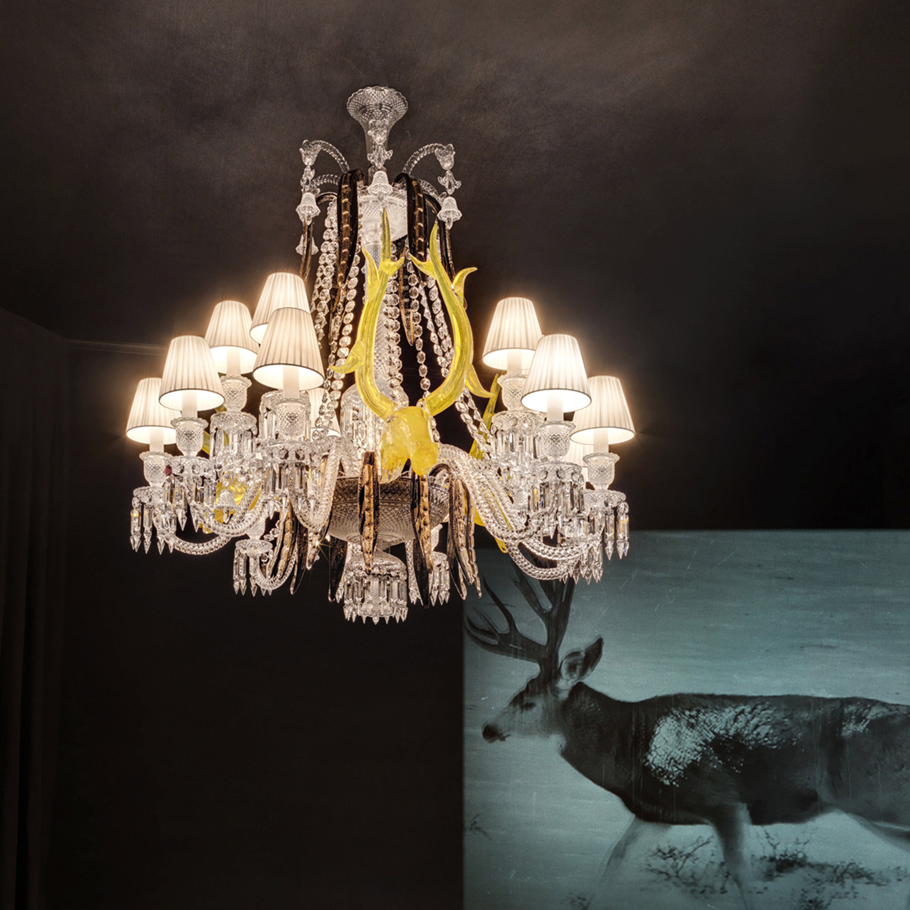 Étrange Zénith Deers Chandelier (15L) | Baccarat France