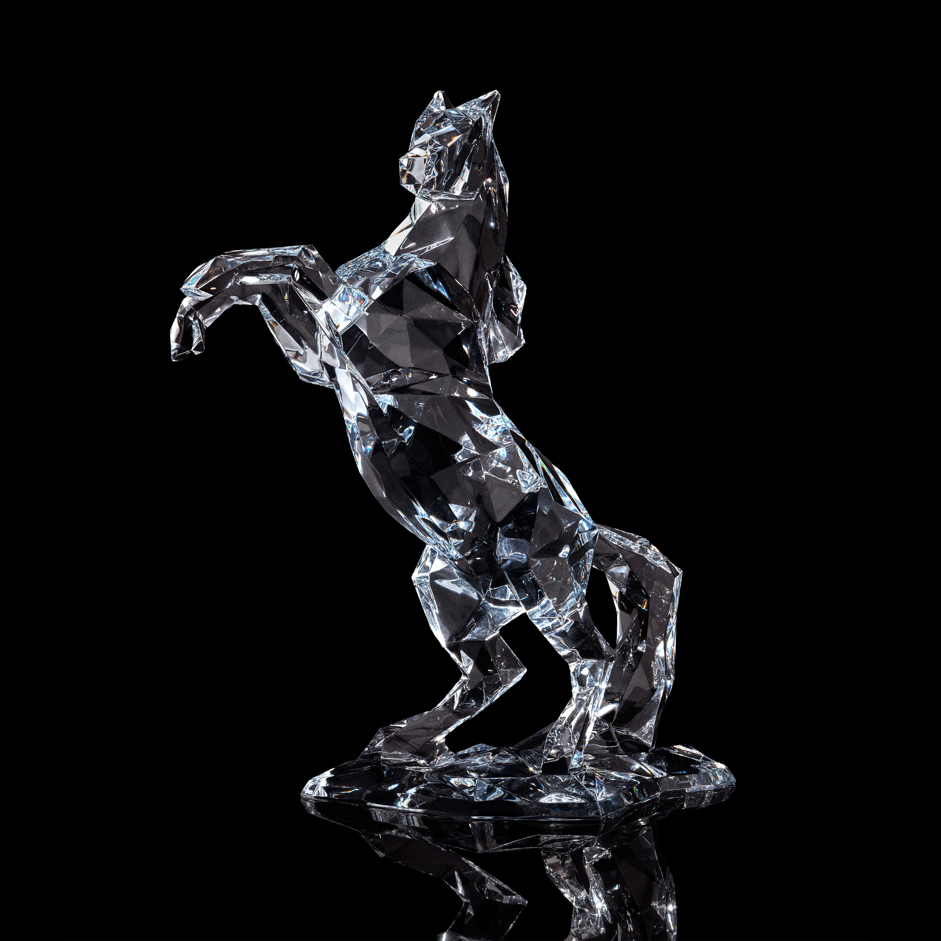 Polygon Pegasus Horse Sculpture | Baccarat United States
