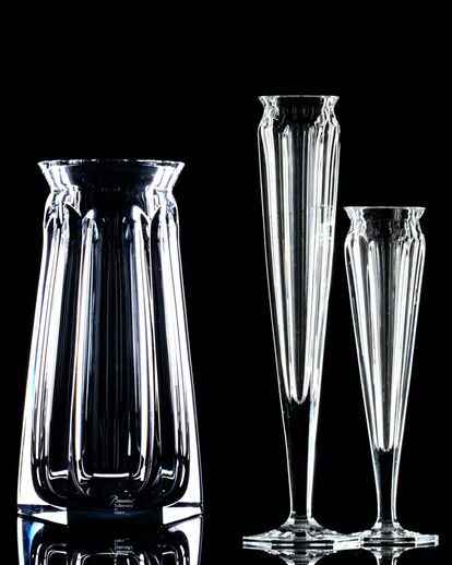 Talleyrand by Starck Vase and Flutes