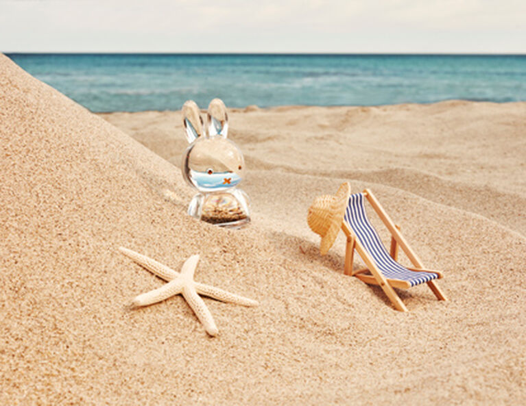 Miffy Rabbit figurine on the sand