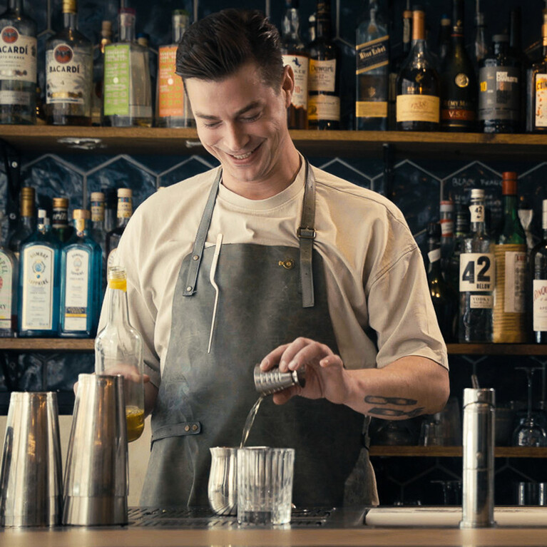 Ran Van mixologist and Baccarat