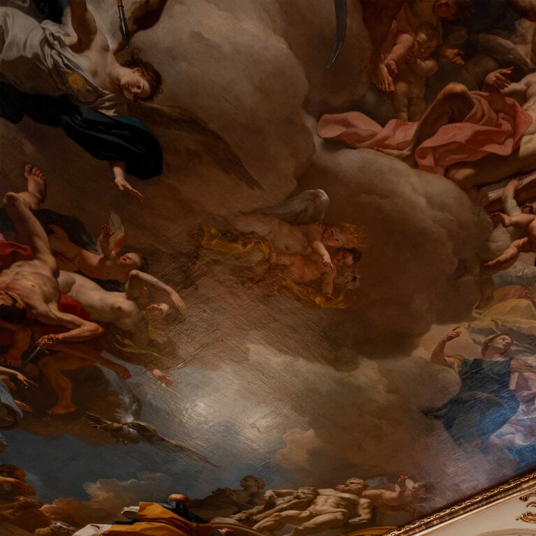 Baccarat ballroom ceiling