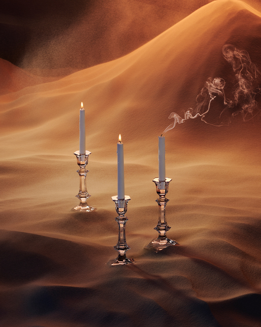 Harcourt Candlesticks on the sand