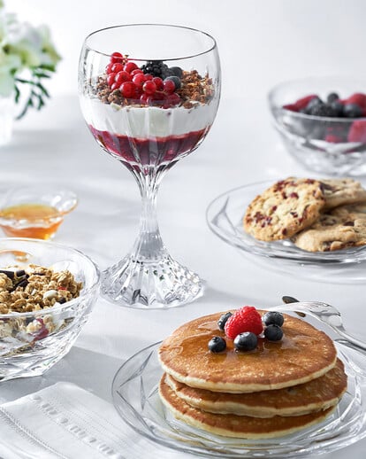 Assiette, coupelle Swing et Verre Masséna