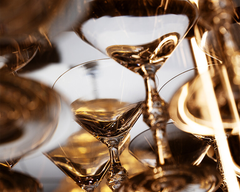 Baccarat martini glasses