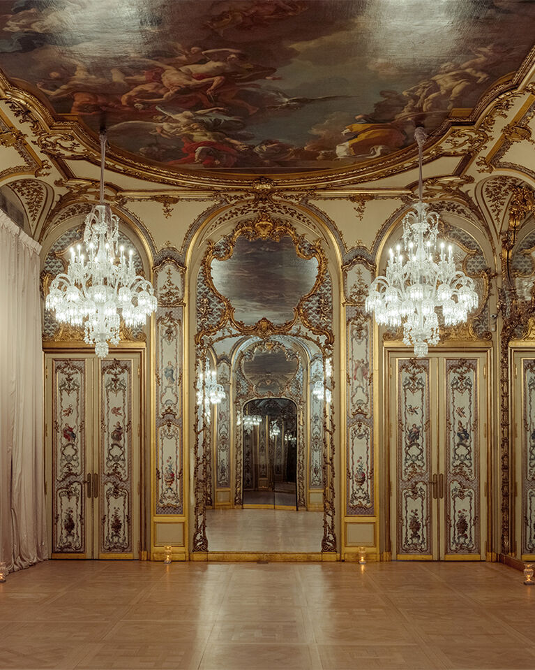 Baccarat Chandeliers in Ballroom