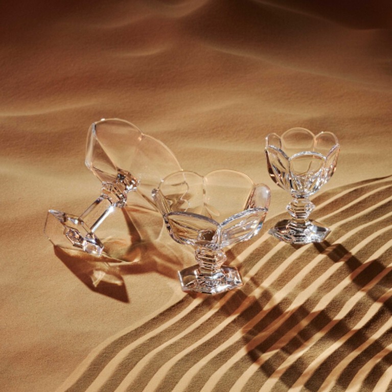 Harcourt Tulipe Coupe, Bowl and Plate