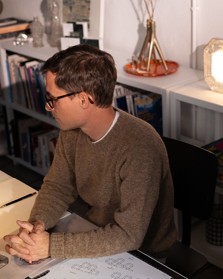 Octogone lamp by Ambroise Maggiar