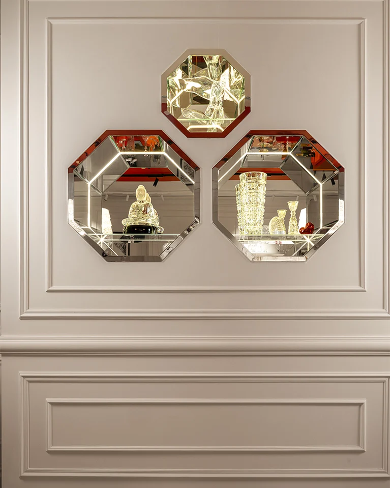 Chanakya Baccarat products scenography in the store