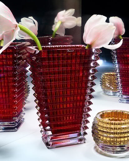 Eye vase Rectangular Red