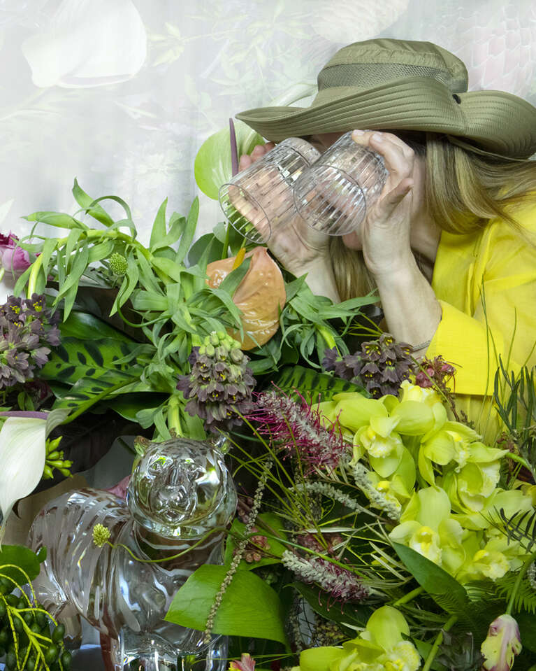 Woman exploring jungle with Harmonie Tumblers