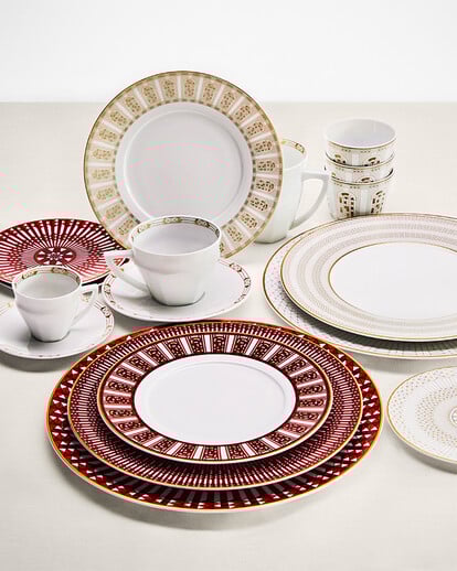 Arcadia Red Bread Plate