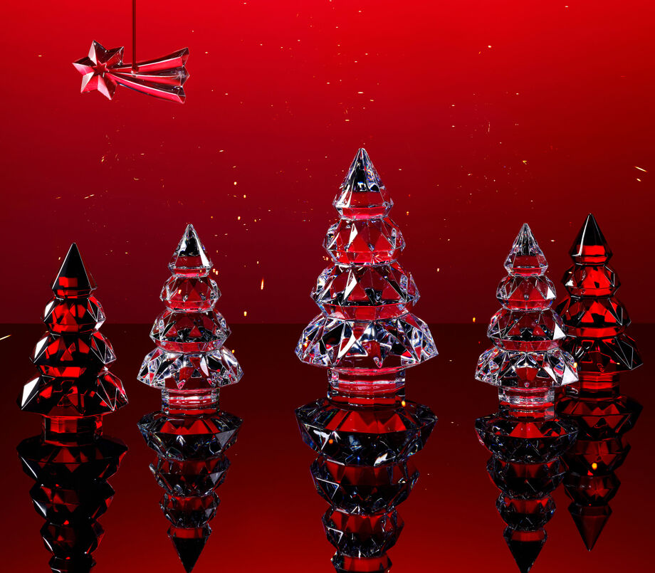 BACCARATバカラ/ 純正箱付 45cm 「緑の涙」クロコダイル ワニ