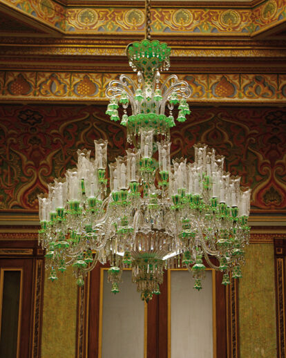Chandelier with hurricanes