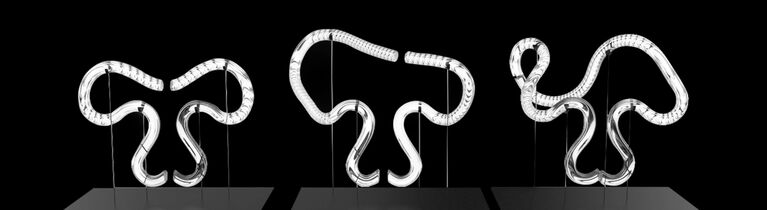 Diatom&eacute;es de Cristal pieces designed by Jean-Baptiste Sibertin-Blanc 