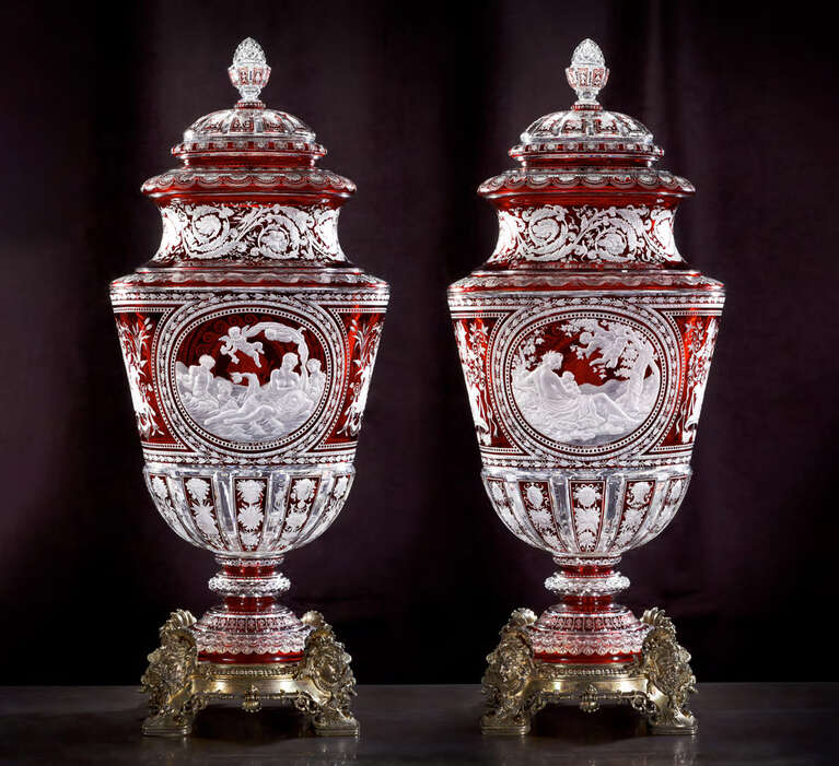 Exceptional Baccarat red creations