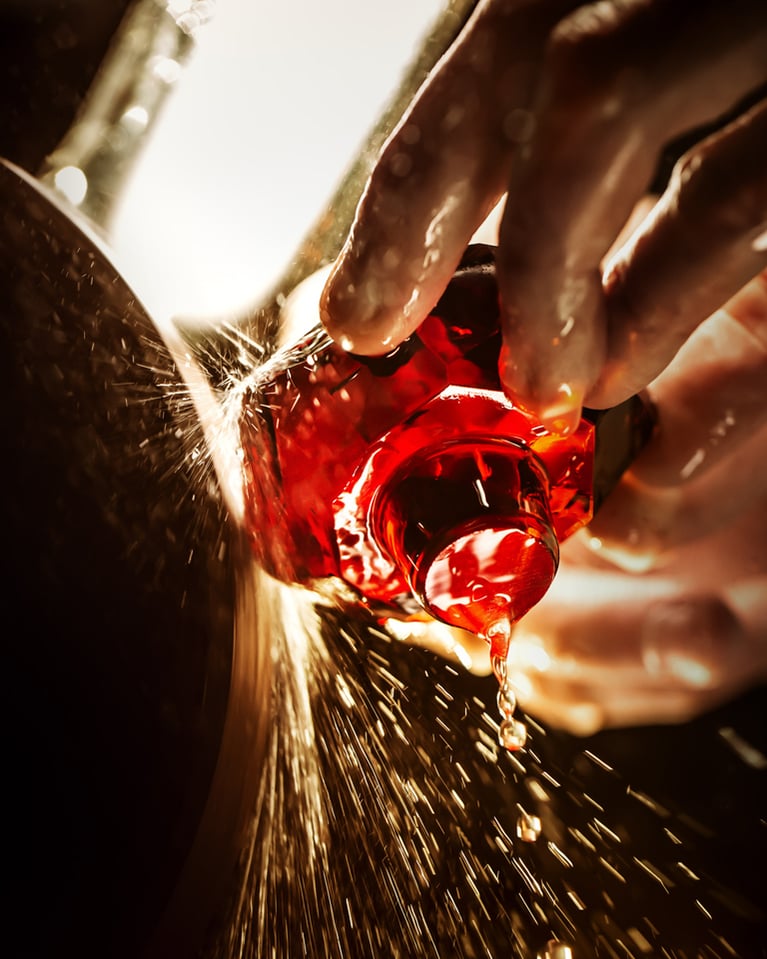 Handcrafted Hennessy decanter at Baccarat Manufacture