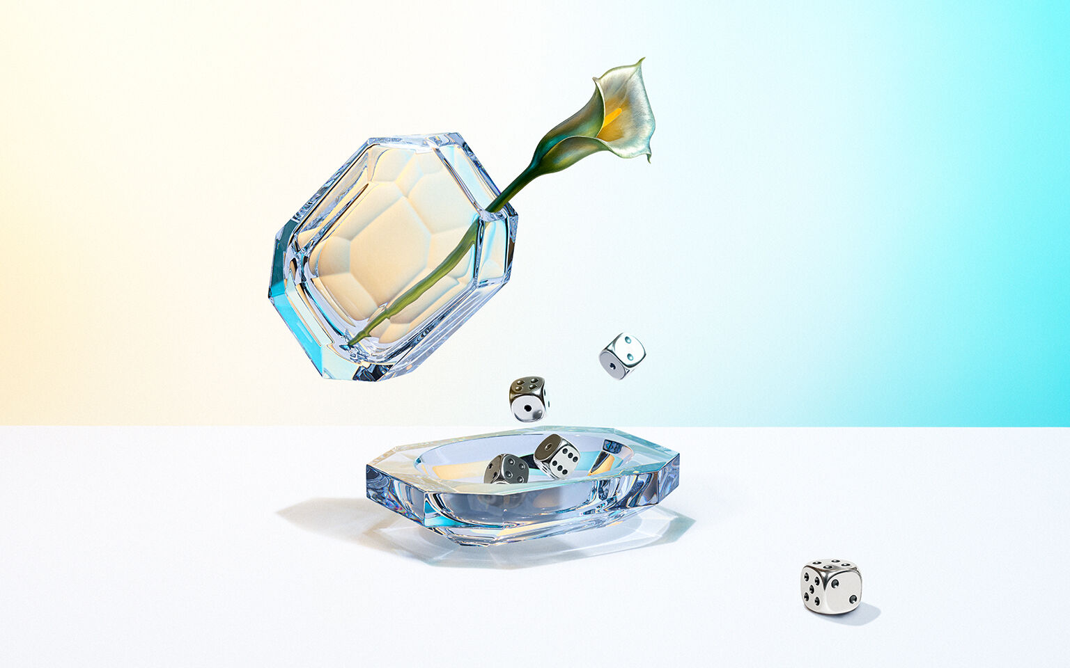 Crafted with Baccarat crystal and inspired by Jean-Michel