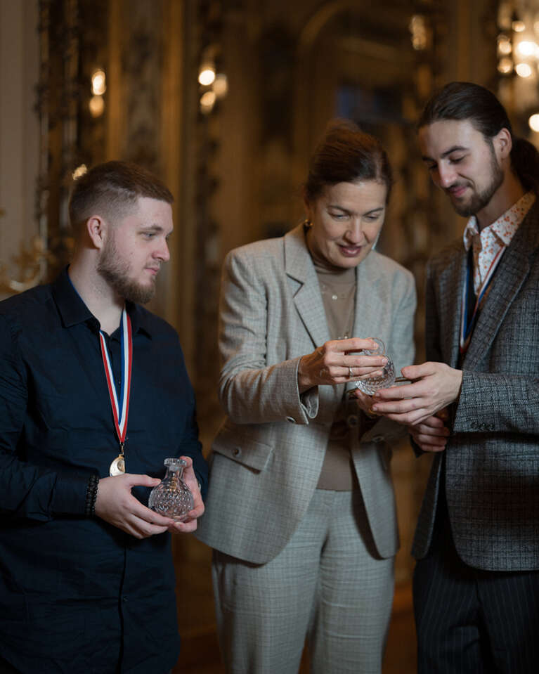 Meilleurs Apprentis de France 2024 awarded by Baccarat CEO Maggie Henriquez