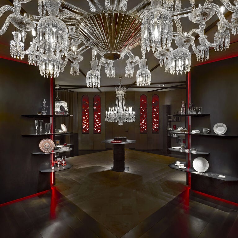 Meatpacking district Baccarat boutique from inside