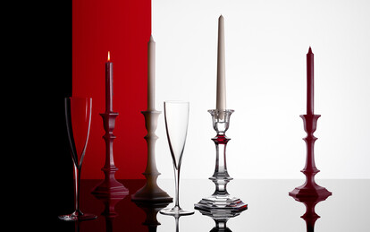Harcourt Candlestick Red Knob