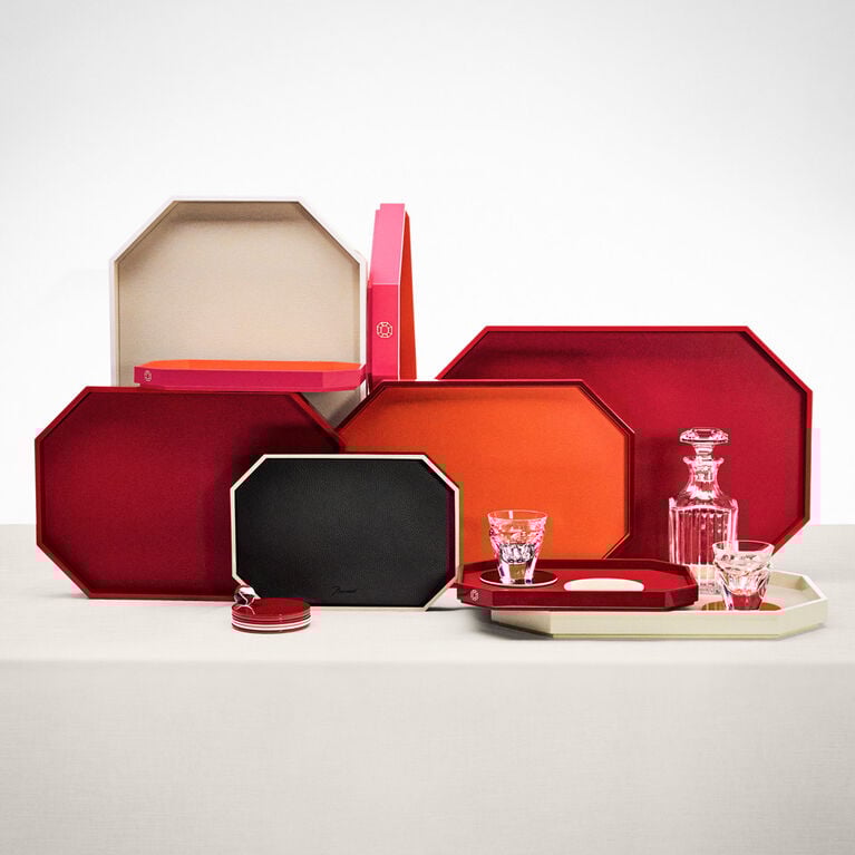 Tray and coasters