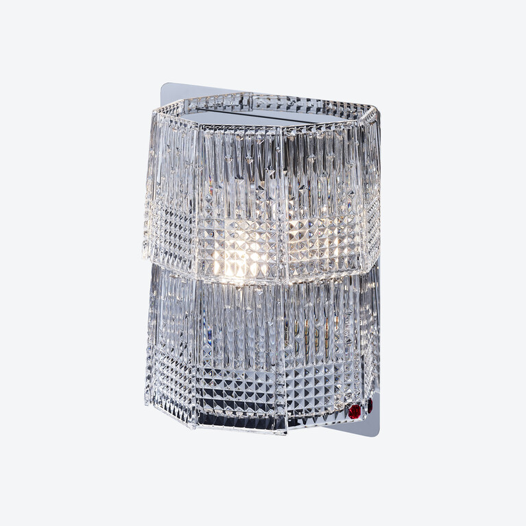 Tuile de Cristal Wall Unit Piccadilly (1L) Baccarat in Crystal Clear View 2