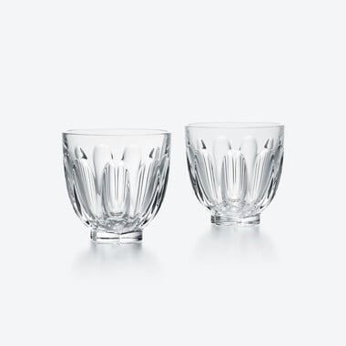 Verres &agrave; Th&eacute; Harcourt Faunacrystopolis x2 Baccarat, Verre &agrave; eau en Cristal Clair