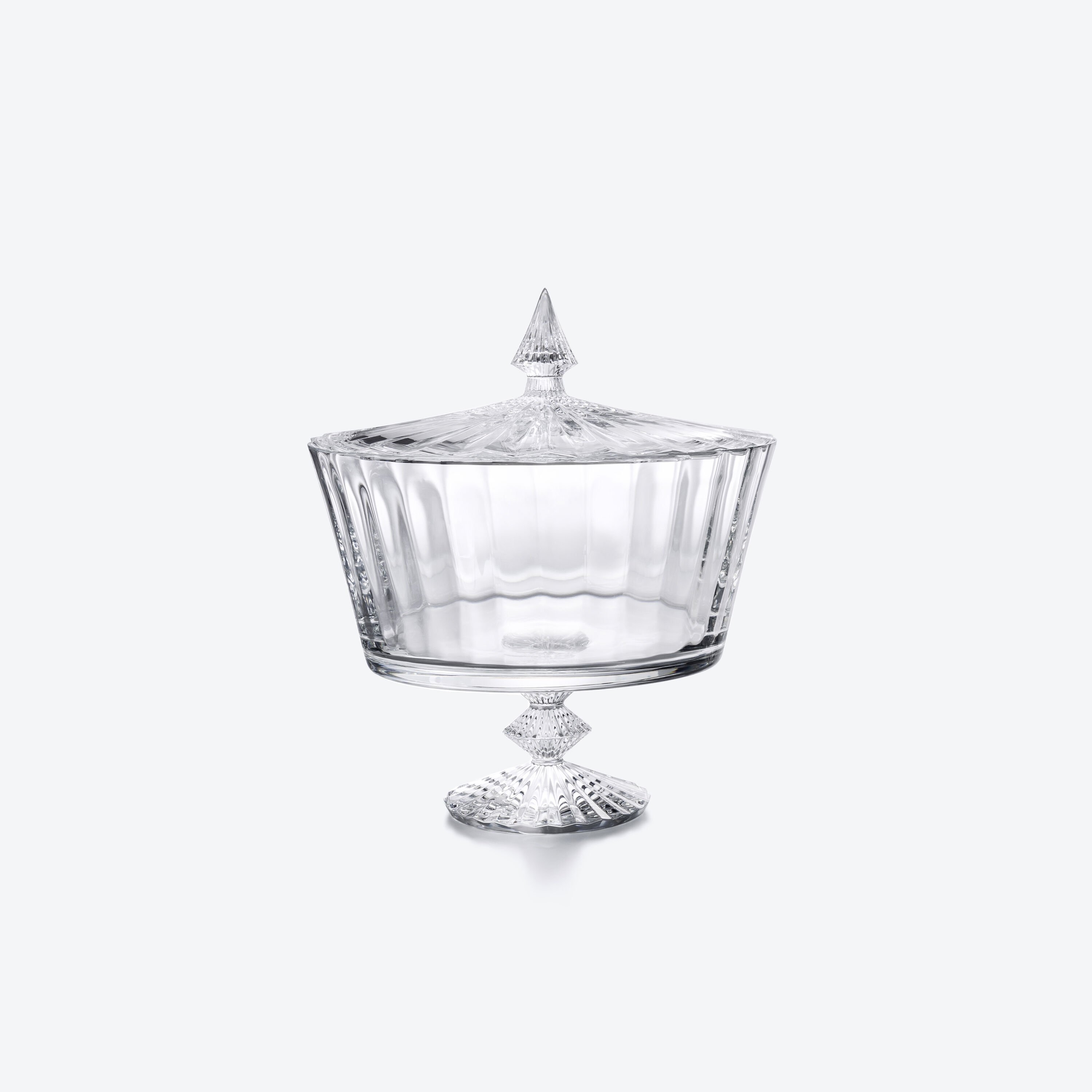 Baccarat - 美オールドバカラ Baccaratボンボニエール★キャンディーボックス100年前 オールドバカラ BACCARAT バンブー ボンボニエール 蓋付き ポット