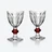 Harcourt 1841 Glasses Baccarat, Wine glass in Crystal Red