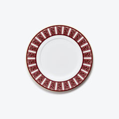 Select Assiettes &agrave; Dessert Arcadia Baccarat en Porcelaine Rouge